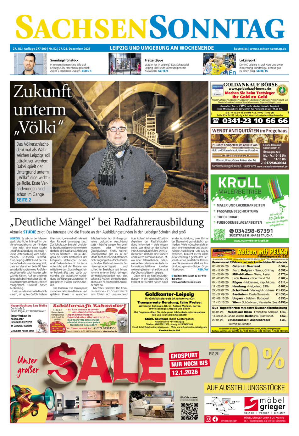 Sachsen-Sonntag Leipzig vom Samstag, 27.12.2025