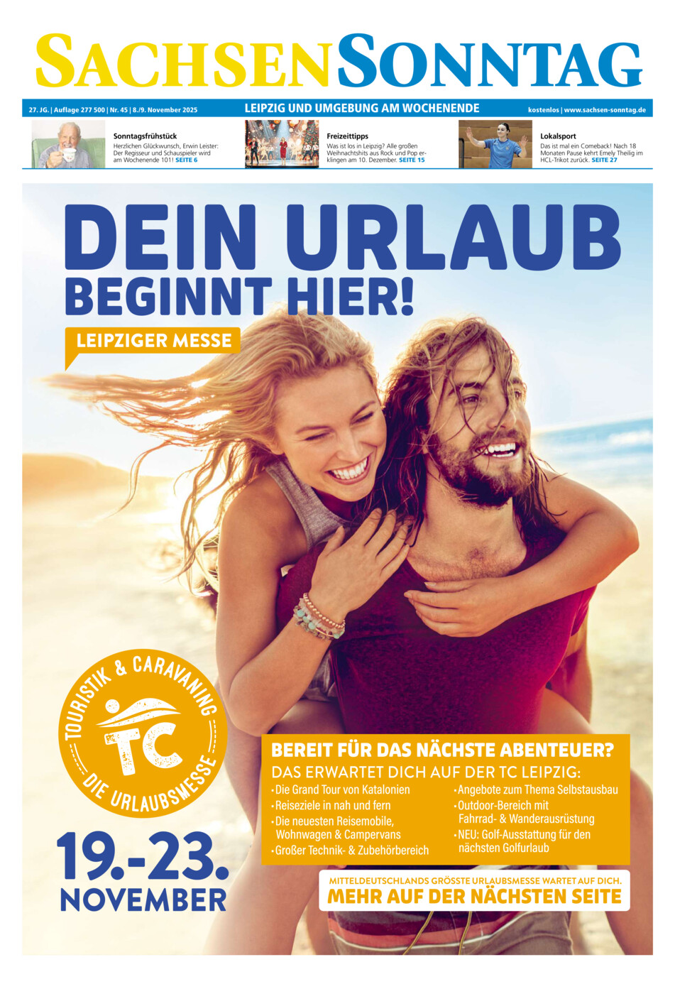 Sachsen-Sonntag Leipzig vom Samstag, 08.11.2025