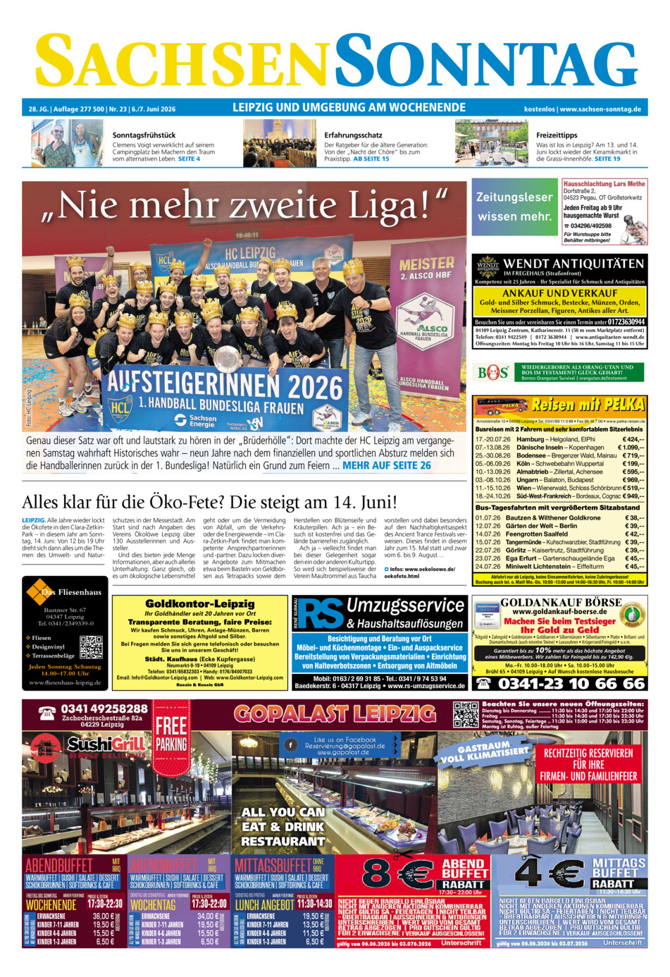 Sachsen-Sonntag Leipzig vom Samstag, 06.06.2026