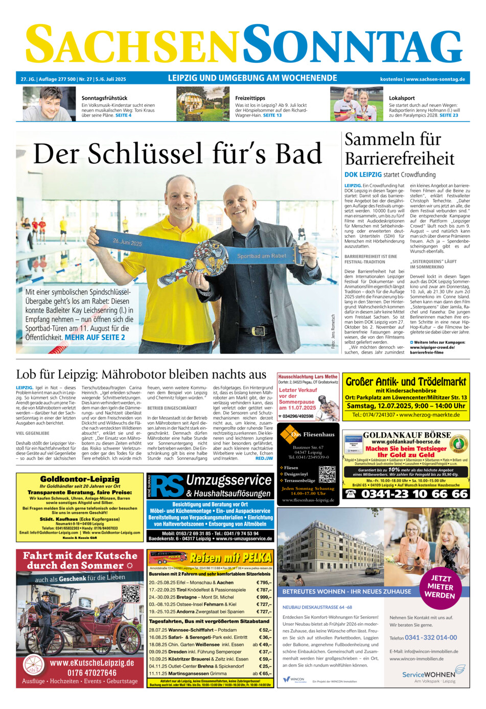 Sachsen-Sonntag Leipzig vom Samstag, 05.07.2025
