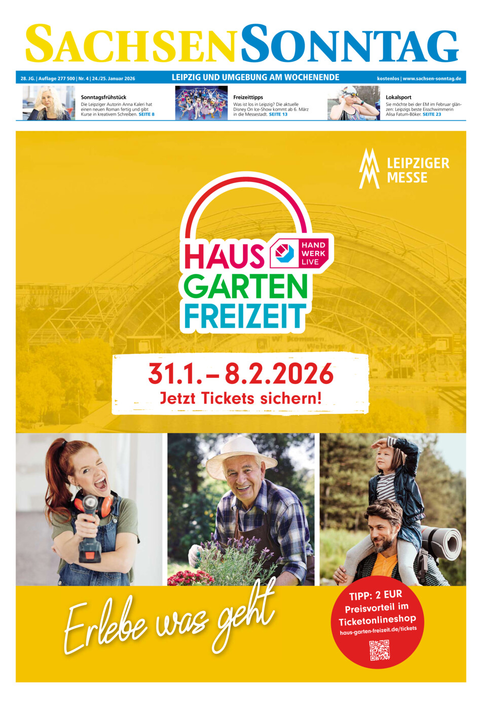 Sachsen-Sonntag Leipzig vom Samstag, 24.01.2026