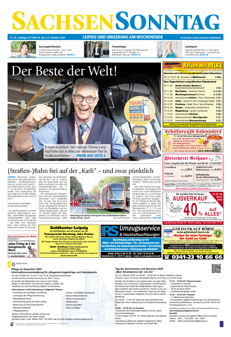 Sachsen-Sonntag Leipzig vom Samstag, 04.10.2025
