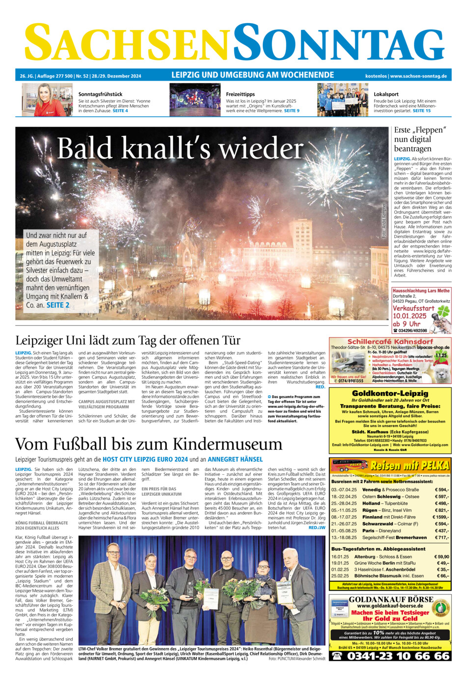 Sachsen-Sonntag Leipzig vom Samstag, 28.12.2024