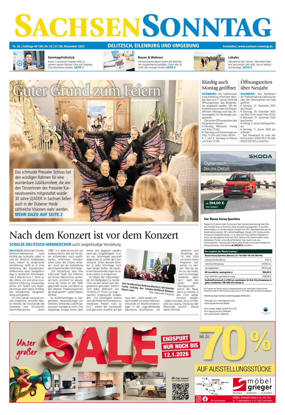 Sachsen-Sonntag Delitzsch_Eilenburg vom Samstag, 27.12.2025