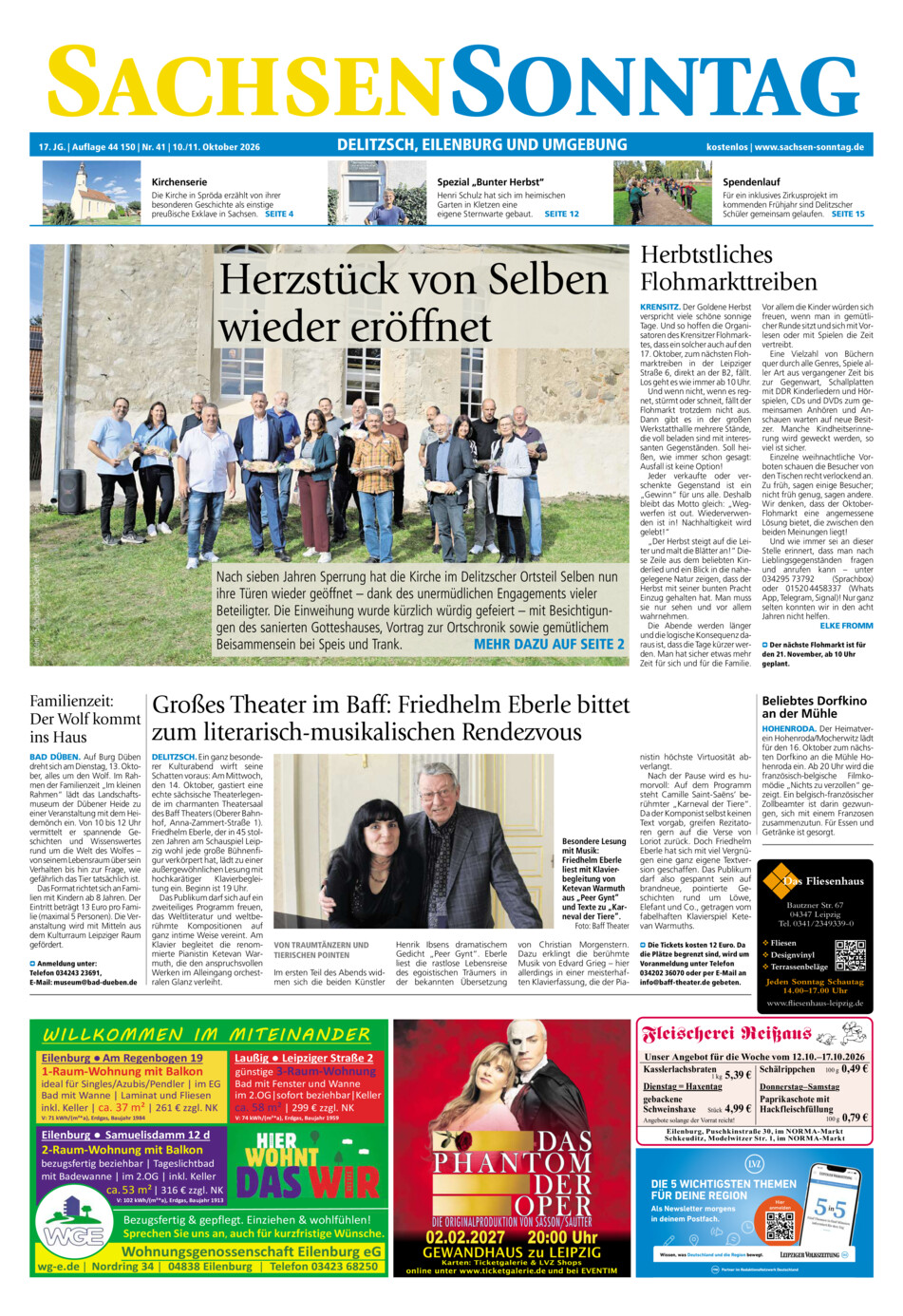 Sachsen-Sonntag Delitzsch_Eilenburg vom Samstag, 10.10.2026