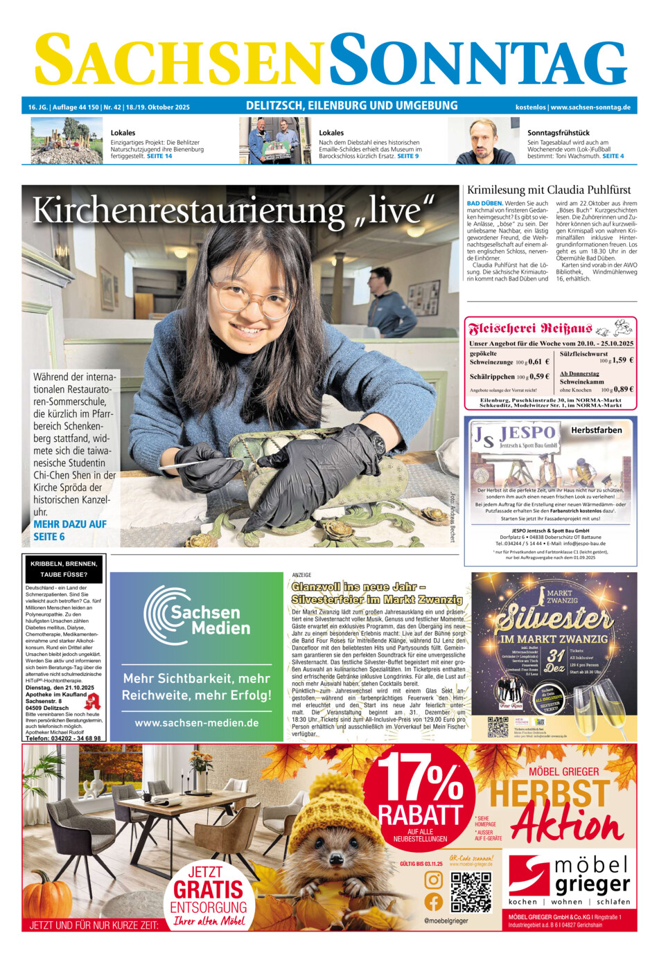 Sachsen-Sonntag Delitzsch_Eilenburg vom Samstag, 18.10.2025
