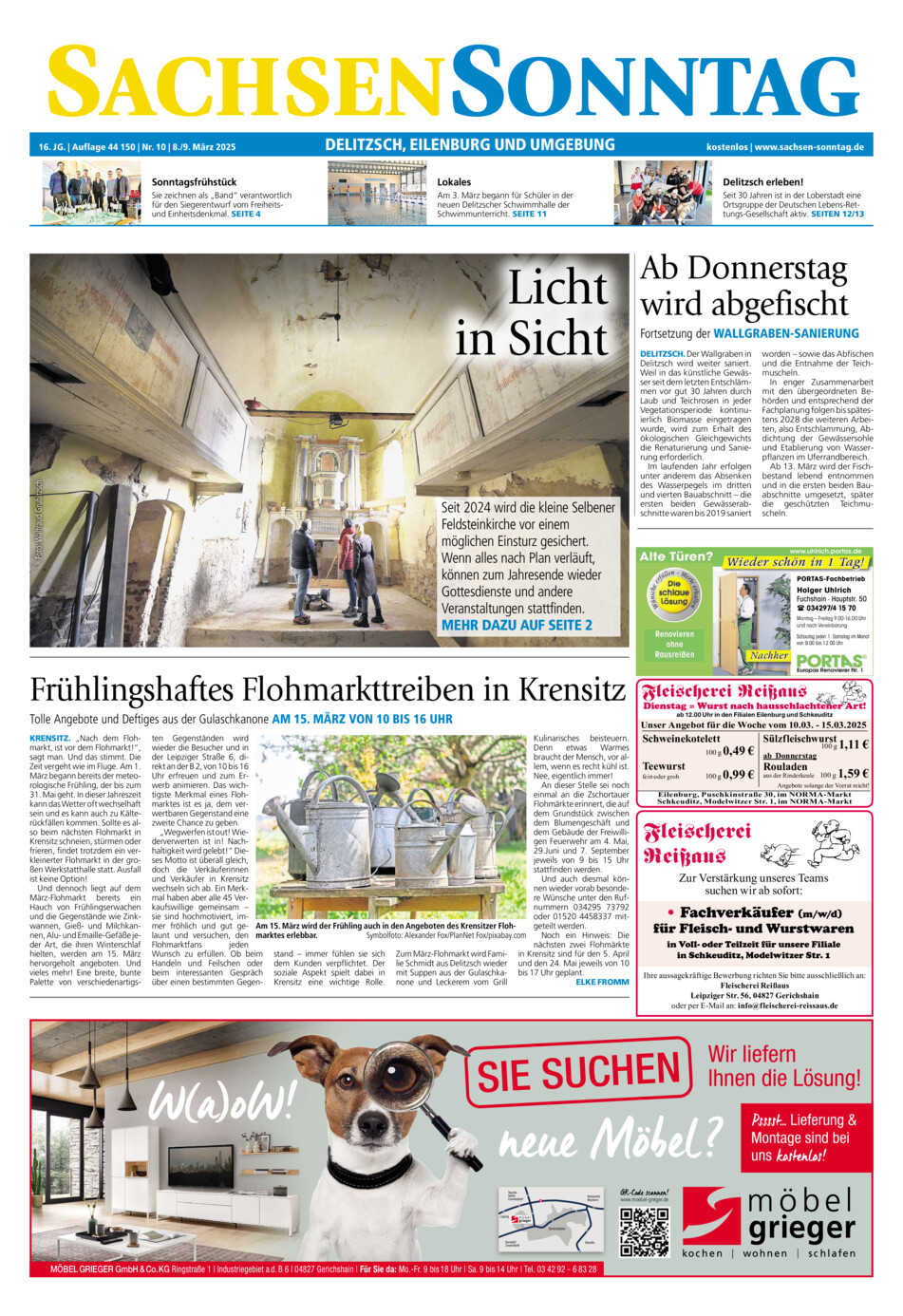 Sachsen-Sonntag Delitzsch_Eilenburg vom Samstag, 08.03.2025