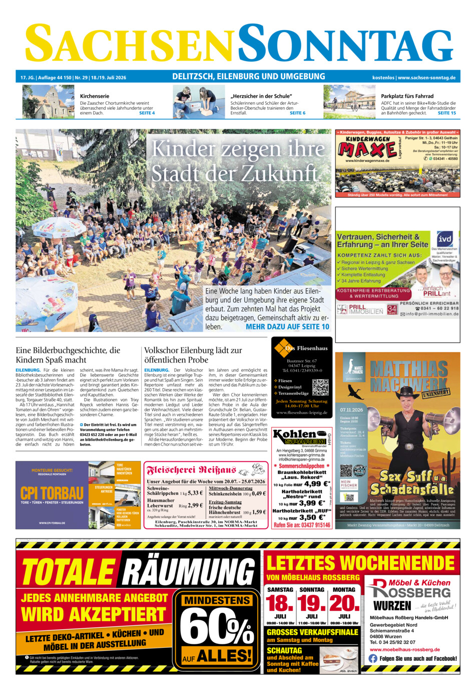 Sachsen-Sonntag Delitzsch_Eilenburg vom Samstag, 18.07.2026