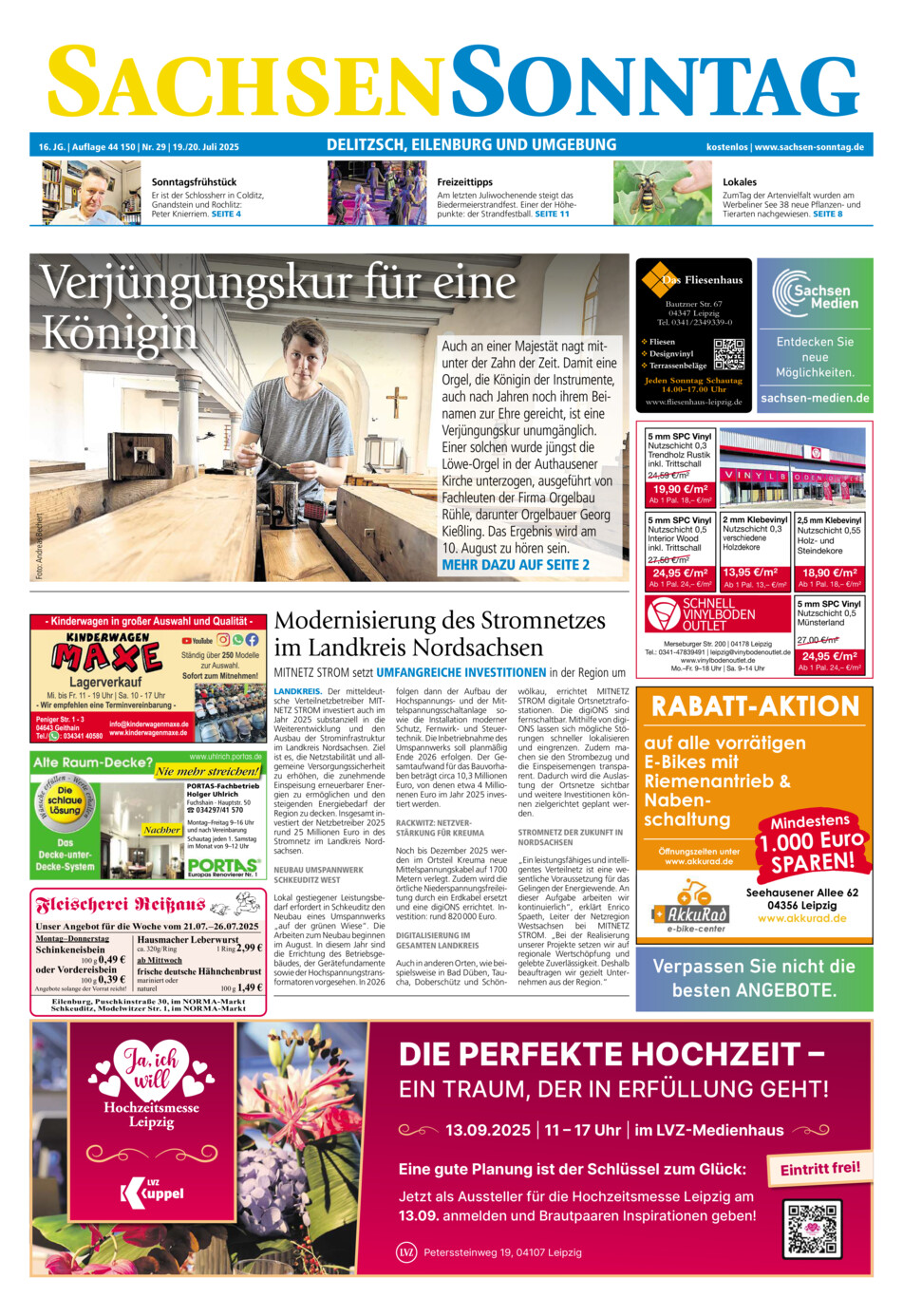 Sachsen-Sonntag Delitzsch_Eilenburg vom Samstag, 19.07.2025