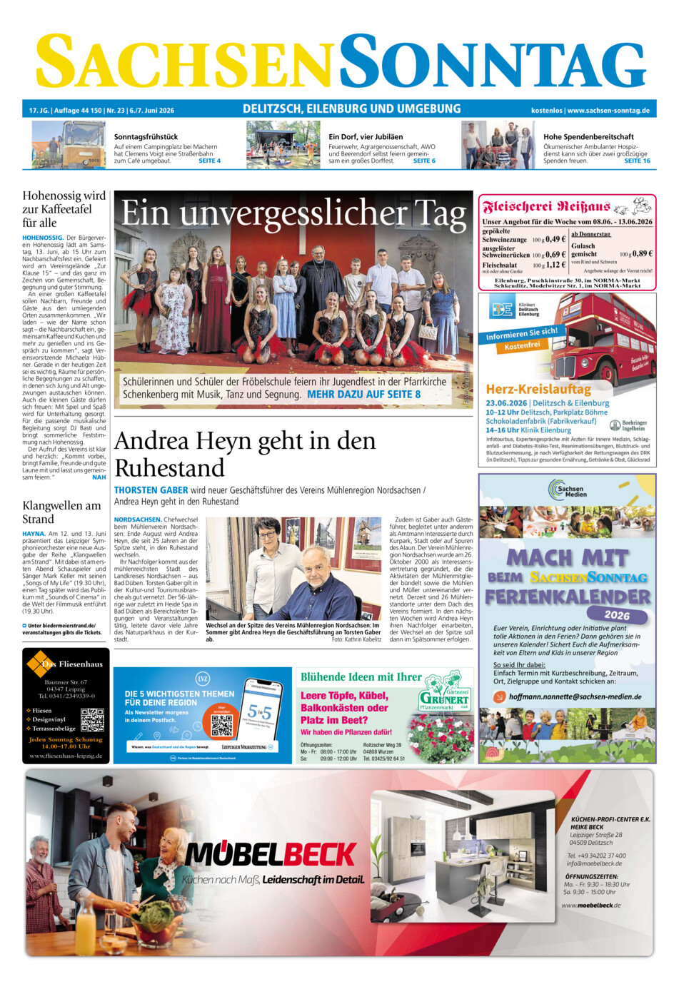 Sachsen-Sonntag Delitzsch_Eilenburg vom Samstag, 06.06.2026