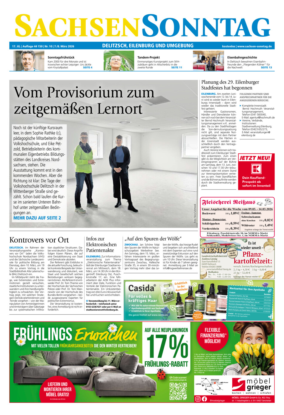 Sachsen-Sonntag Delitzsch_Eilenburg vom Samstag, 07.03.2026