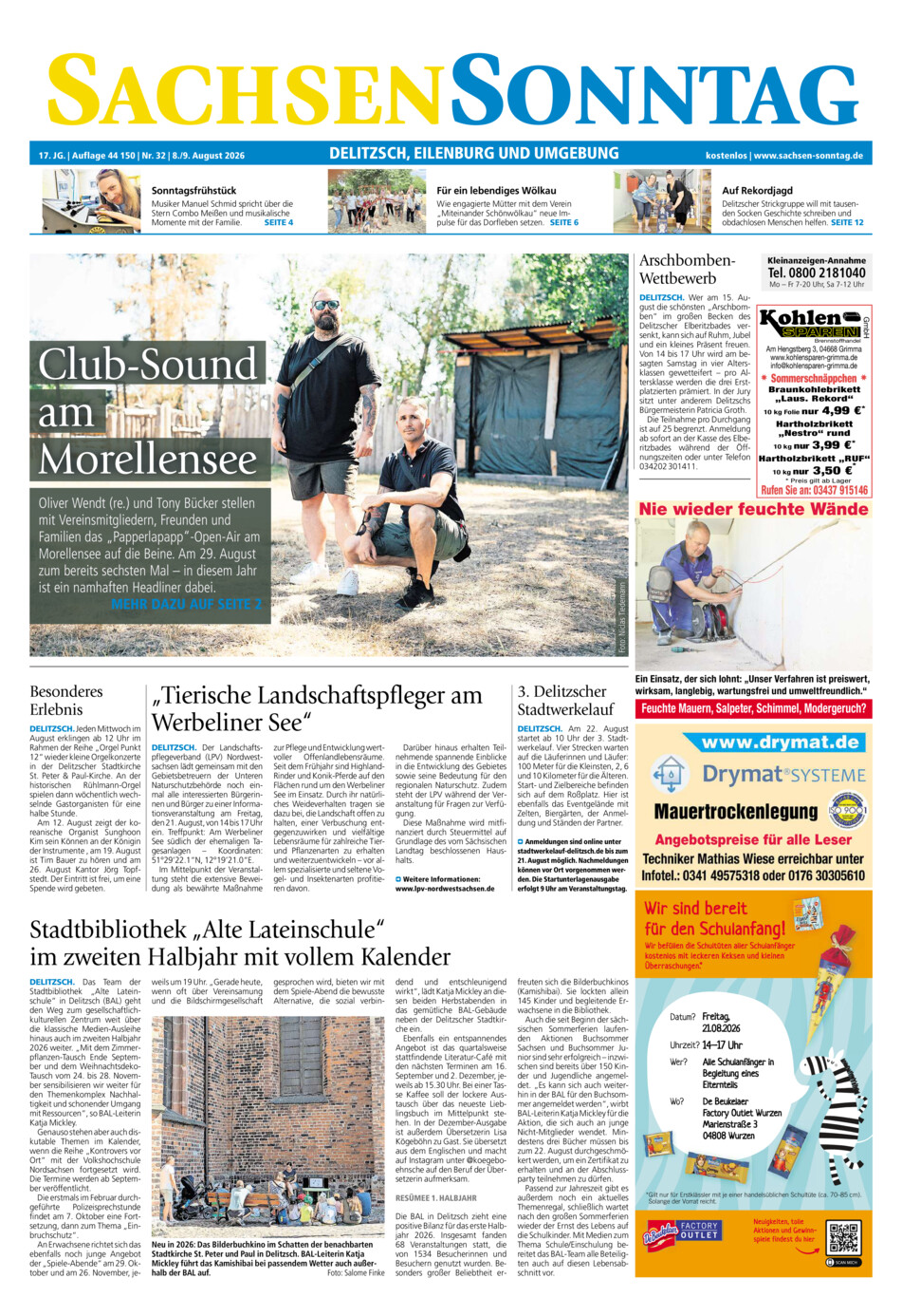 Sachsen-Sonntag Delitzsch_Eilenburg vom Samstag, 08.08.2026