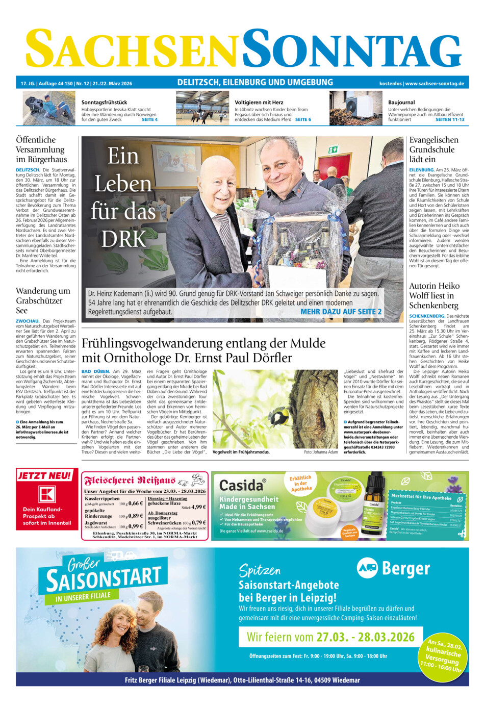 Sachsen-Sonntag Delitzsch_Eilenburg vom Samstag, 21.03.2026