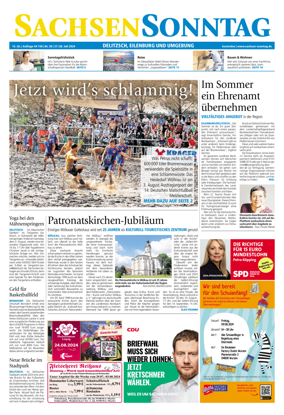 Sachsen-Sonntag Delitzsch_Eilenburg vom Samstag, 27.07.2024