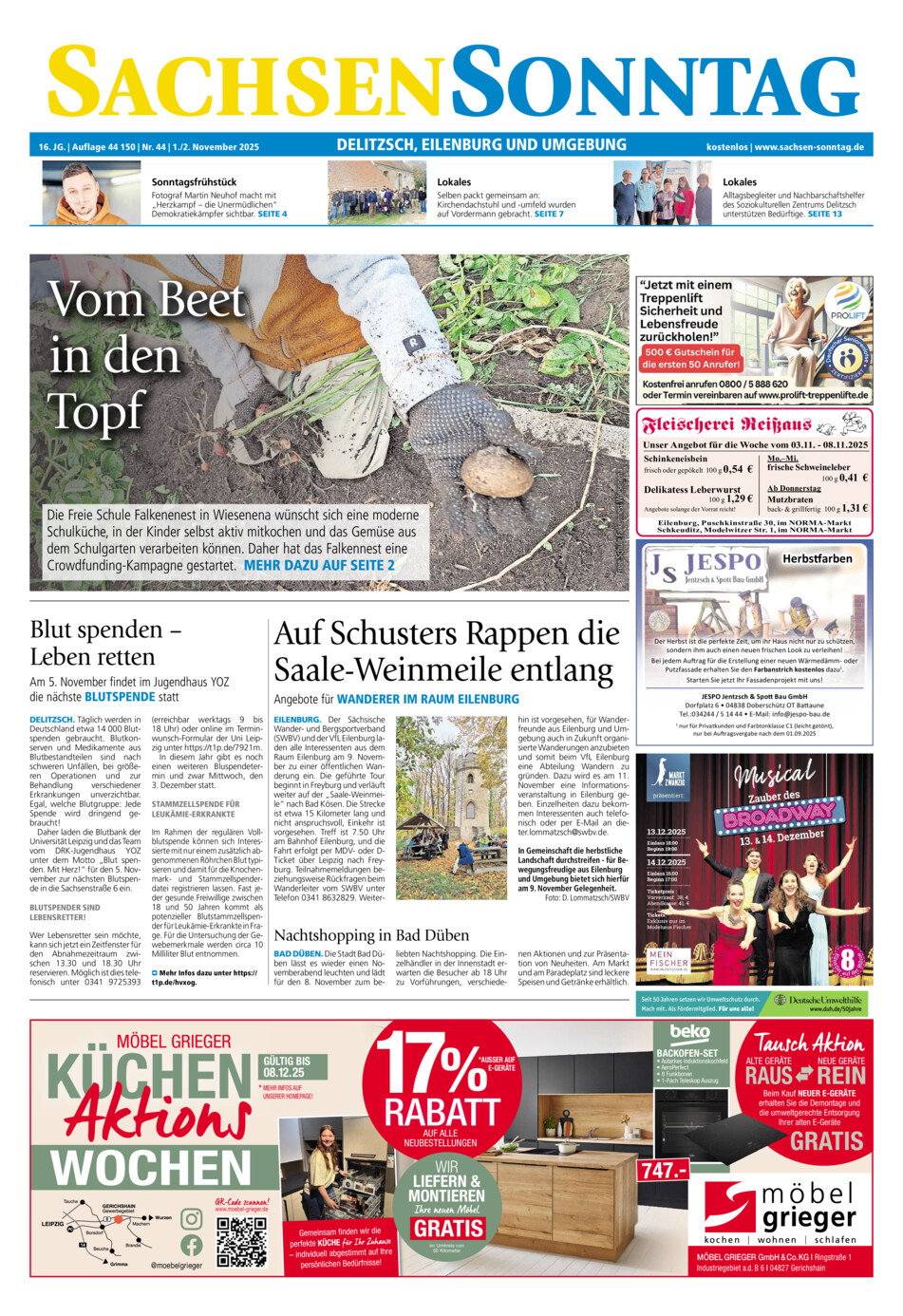 Sachsen-Sonntag Delitzsch_Eilenburg vom Samstag, 01.11.2025