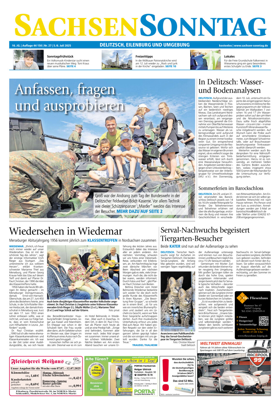 Sachsen-Sonntag Delitzsch_Eilenburg vom Samstag, 05.07.2025