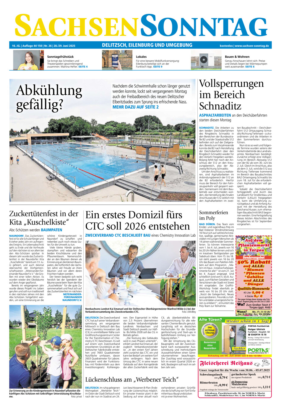 Sachsen-Sonntag Delitzsch_Eilenburg vom Samstag, 28.06.2025