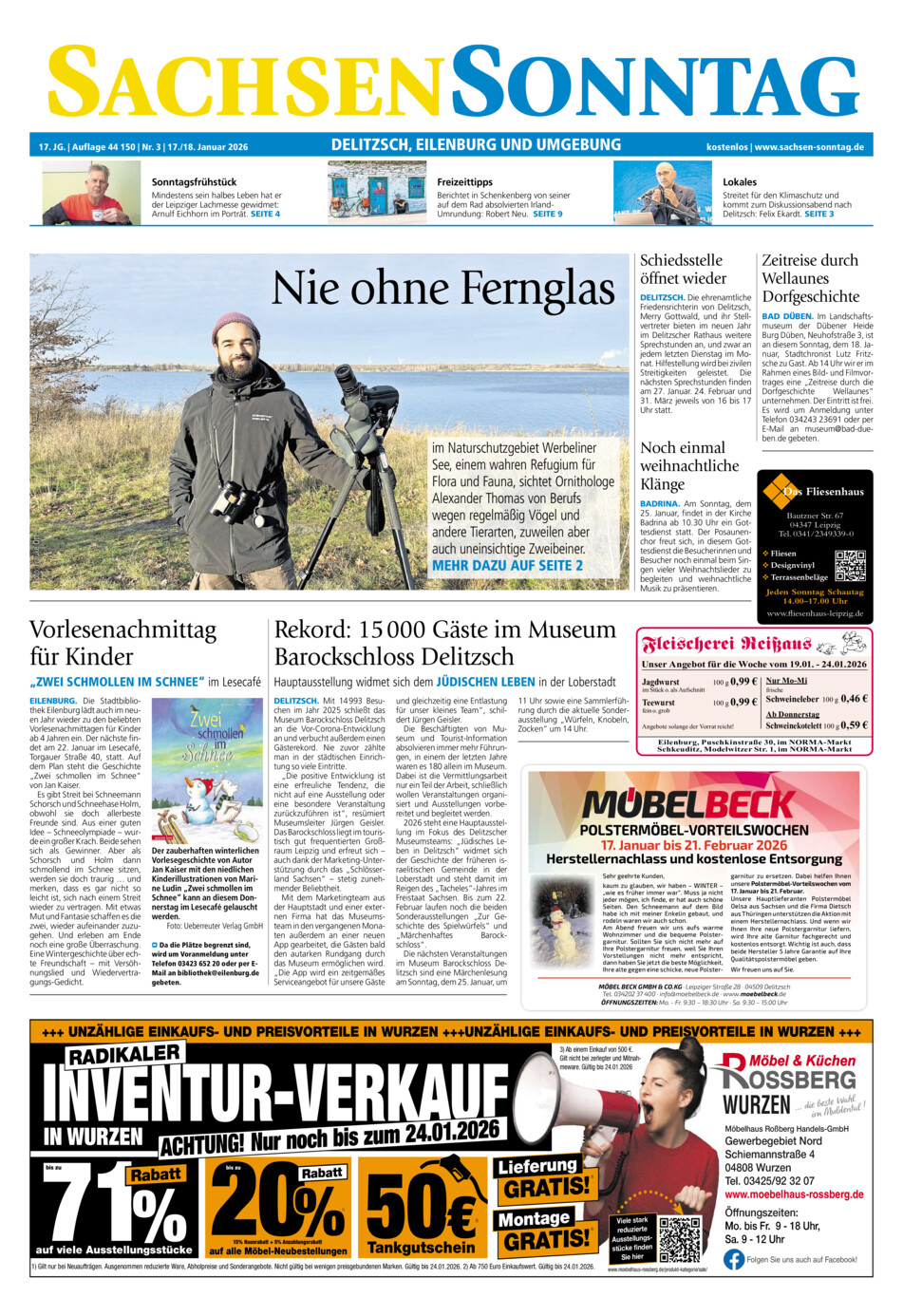 Sachsen-Sonntag Delitzsch_Eilenburg vom Samstag, 17.01.2026