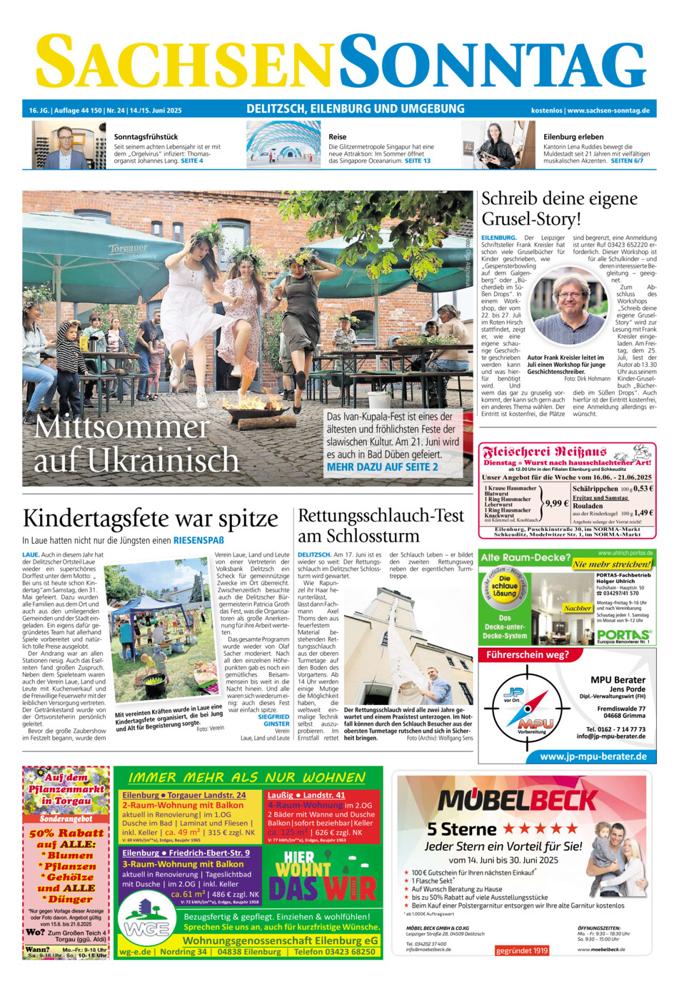 Sachsen-Sonntag Delitzsch_Eilenburg vom Samstag, 14.06.2025