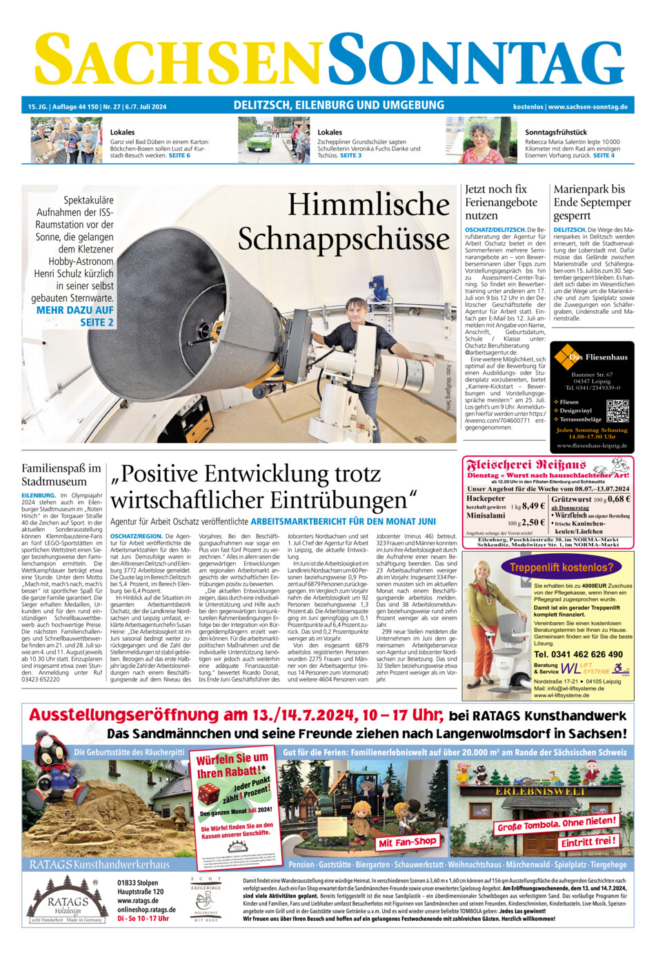 Sachsen-Sonntag Delitzsch_Eilenburg vom Samstag, 06.07.2024