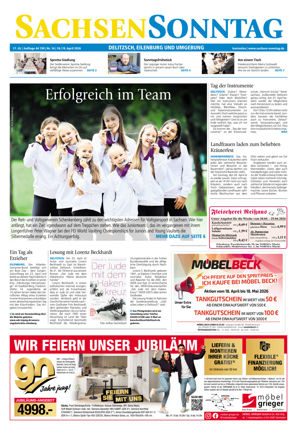 Sachsen-Sonntag Delitzsch_Eilenburg vom Samstag, 18.04.2026