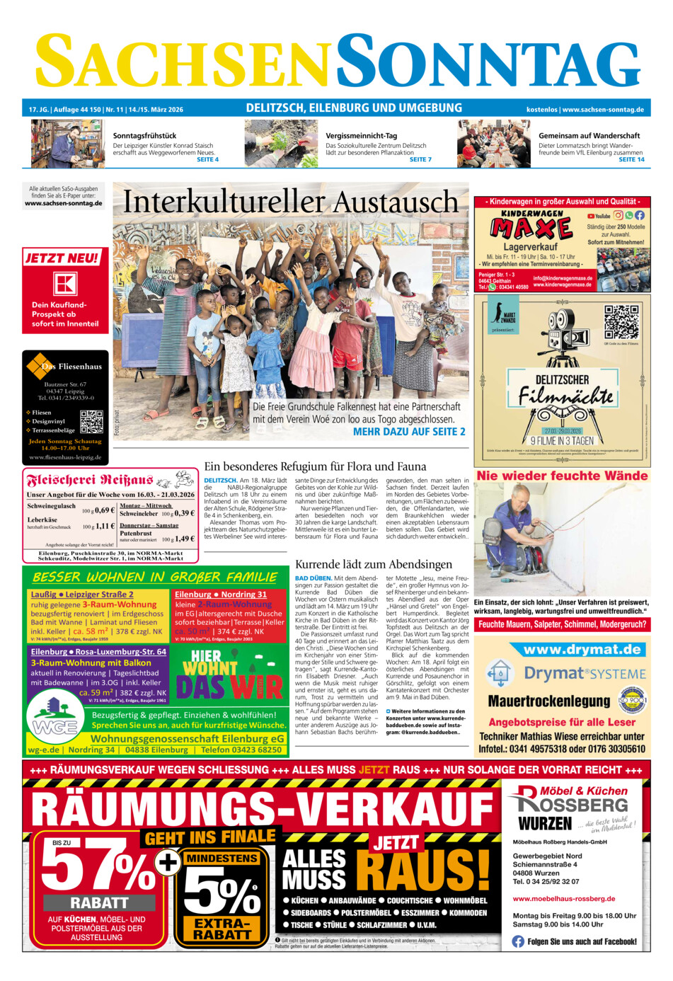 Sachsen-Sonntag Delitzsch_Eilenburg vom Samstag, 14.03.2026