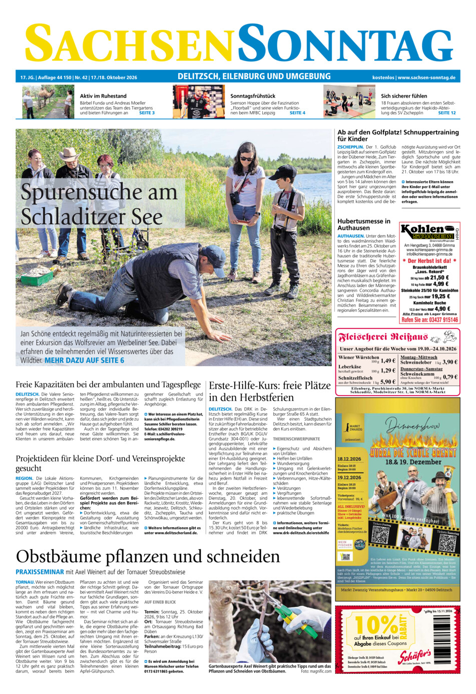 Sachsen-Sonntag Delitzsch_Eilenburg vom Samstag, 17.10.2026