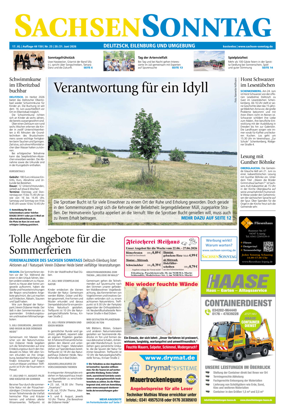 Sachsen-Sonntag Delitzsch_Eilenburg vom Samstag, 20.06.2026