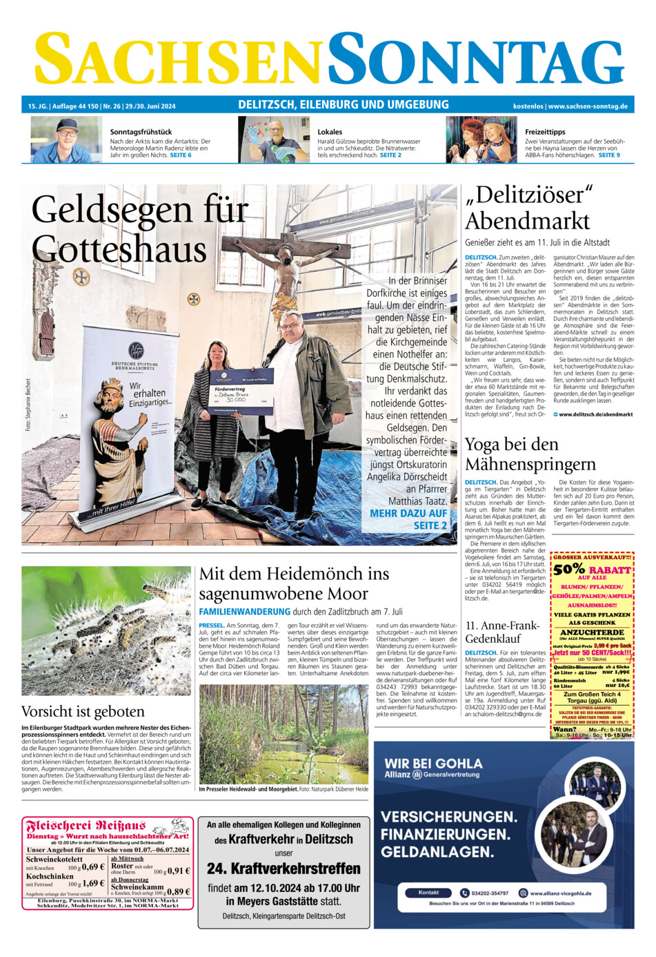 Sachsen-Sonntag Delitzsch_Eilenburg vom Samstag, 29.06.2024