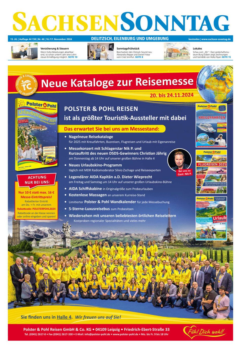 Sachsen-Sonntag Delitzsch_Eilenburg vom Samstag, 16.11.2024