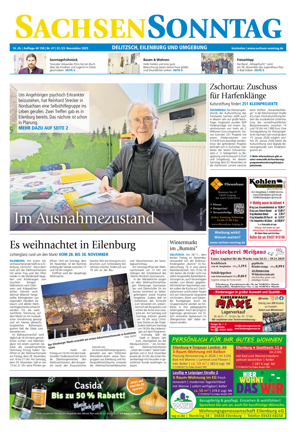 Sachsen-Sonntag Delitzsch_Eilenburg vom Samstag, 22.11.2025