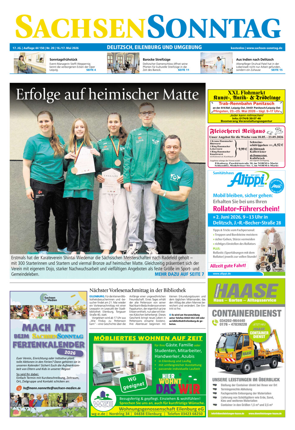 Sachsen-Sonntag Delitzsch_Eilenburg vom Samstag, 16.05.2026