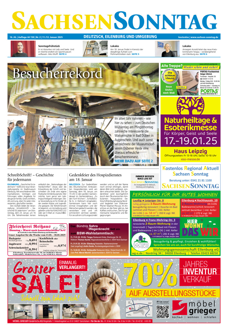 Sachsen-Sonntag Delitzsch_Eilenburg vom Samstag, 11.01.2025