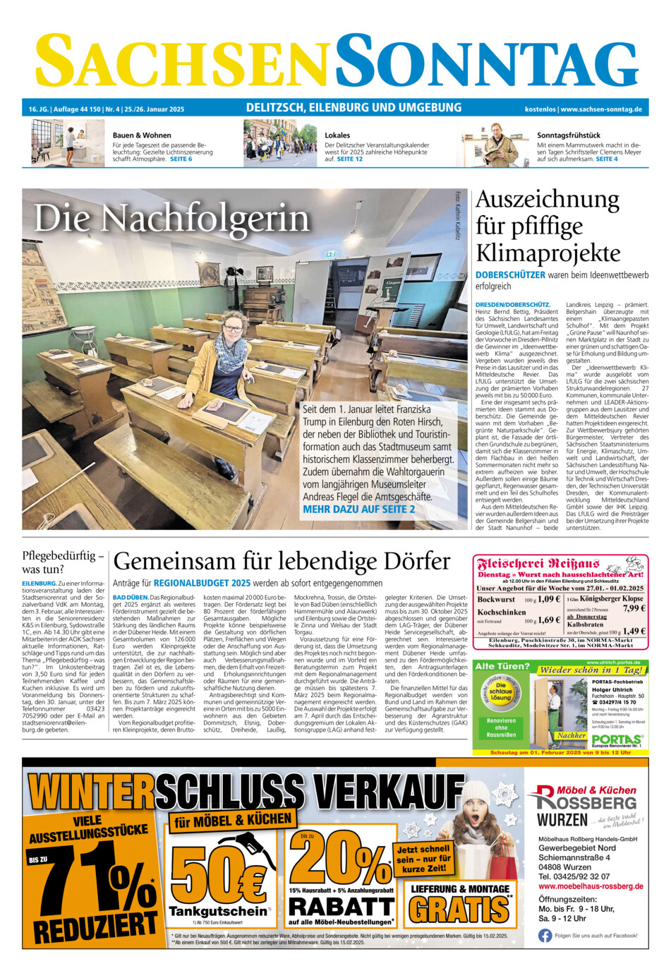 Sachsen-Sonntag Delitzsch_Eilenburg vom Samstag, 25.01.2025