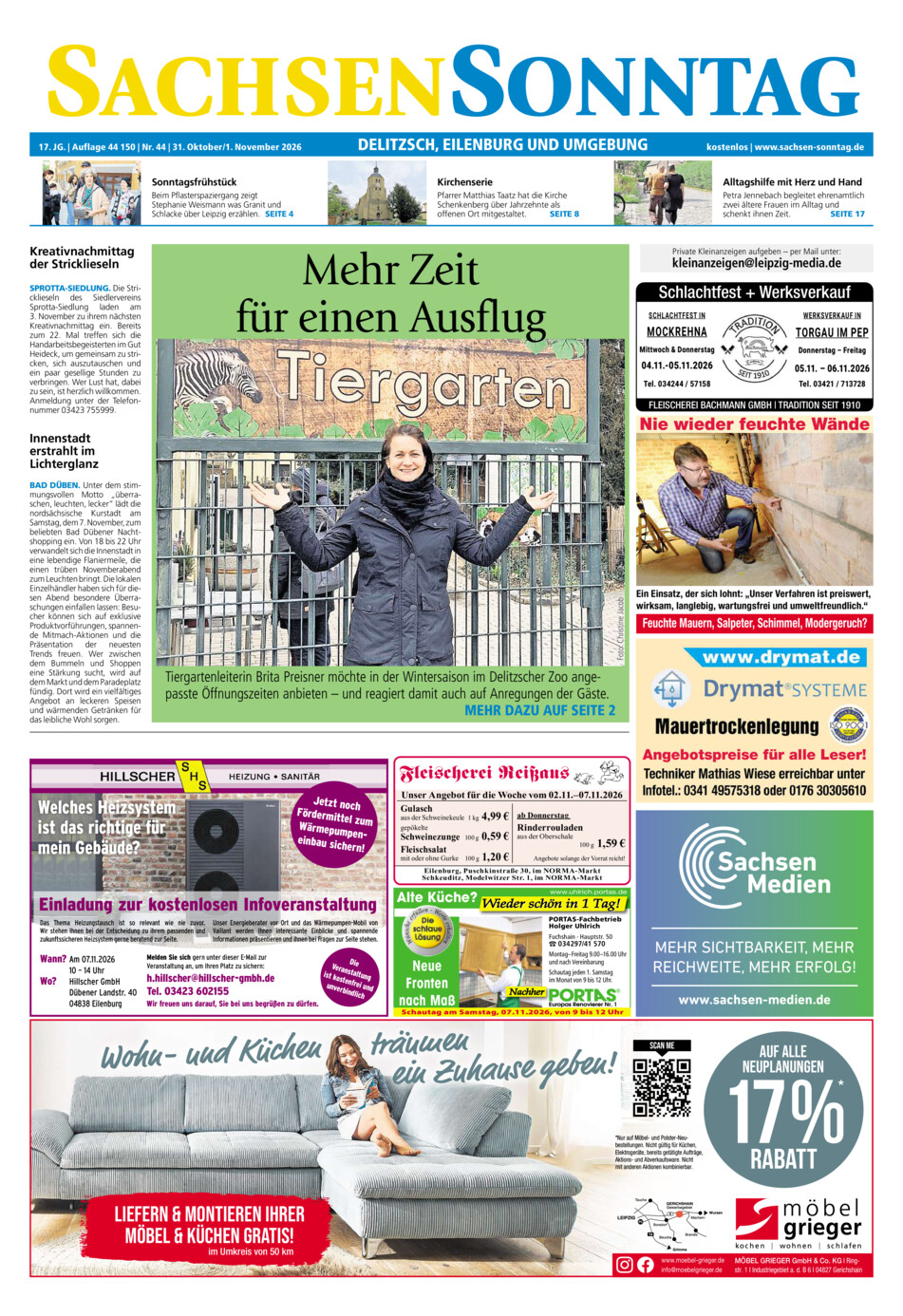 Sachsen-Sonntag Delitzsch_Eilenburg vom Samstag, 31.10.2026