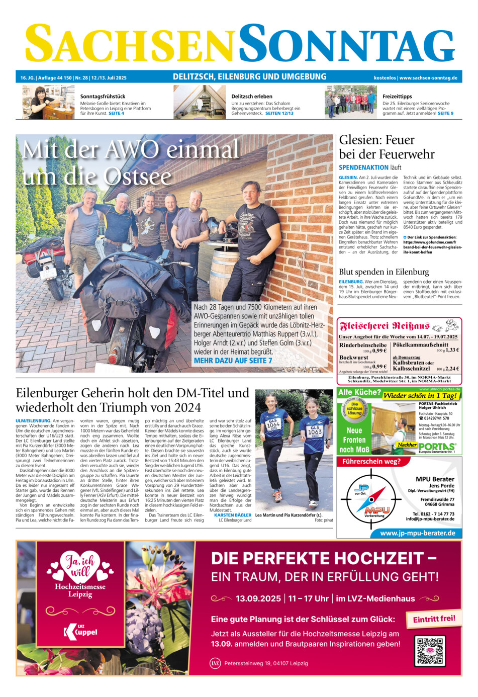 Sachsen-Sonntag Delitzsch_Eilenburg vom Samstag, 12.07.2025