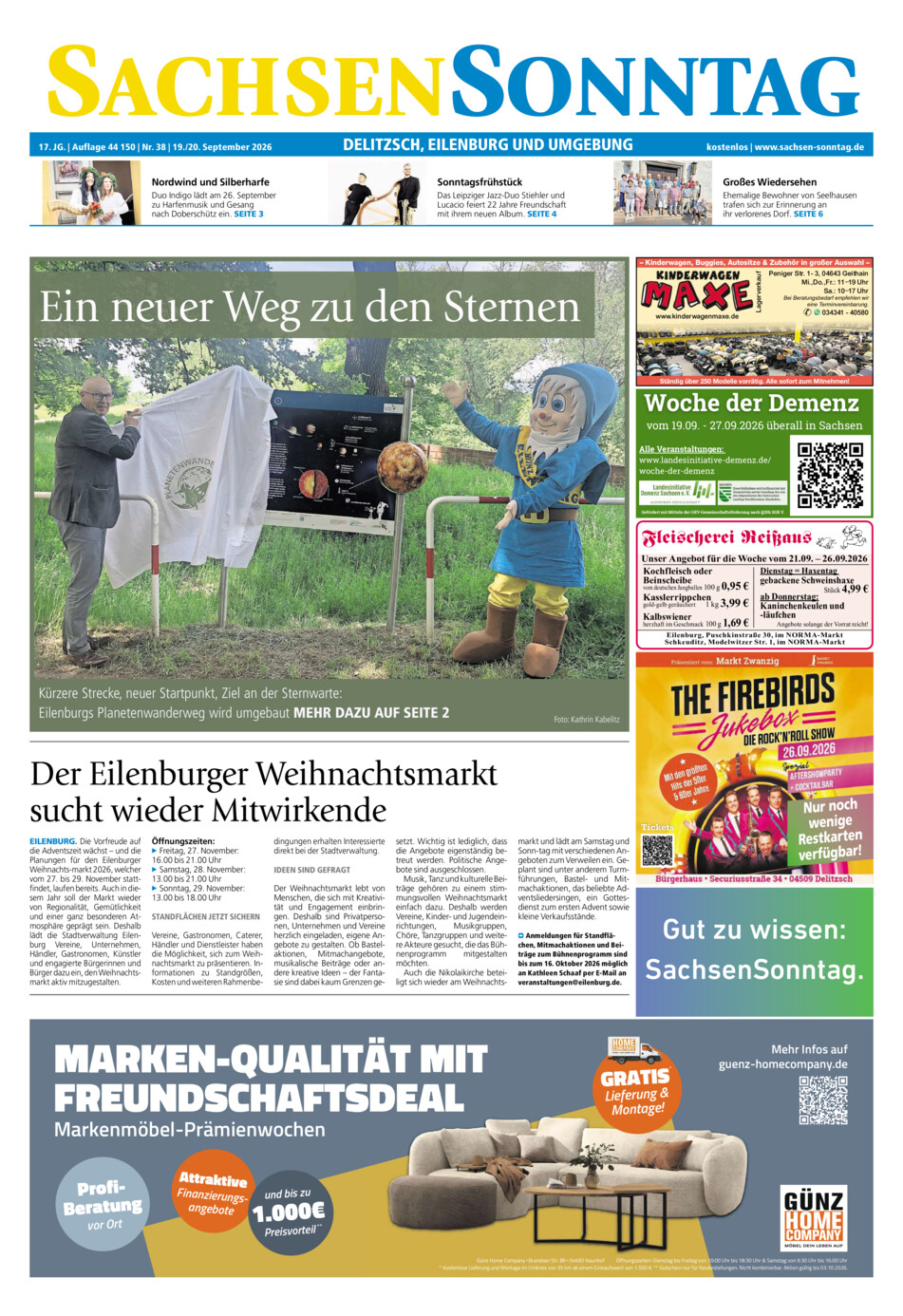 Sachsen-Sonntag Delitzsch_Eilenburg vom Samstag, 19.09.2026