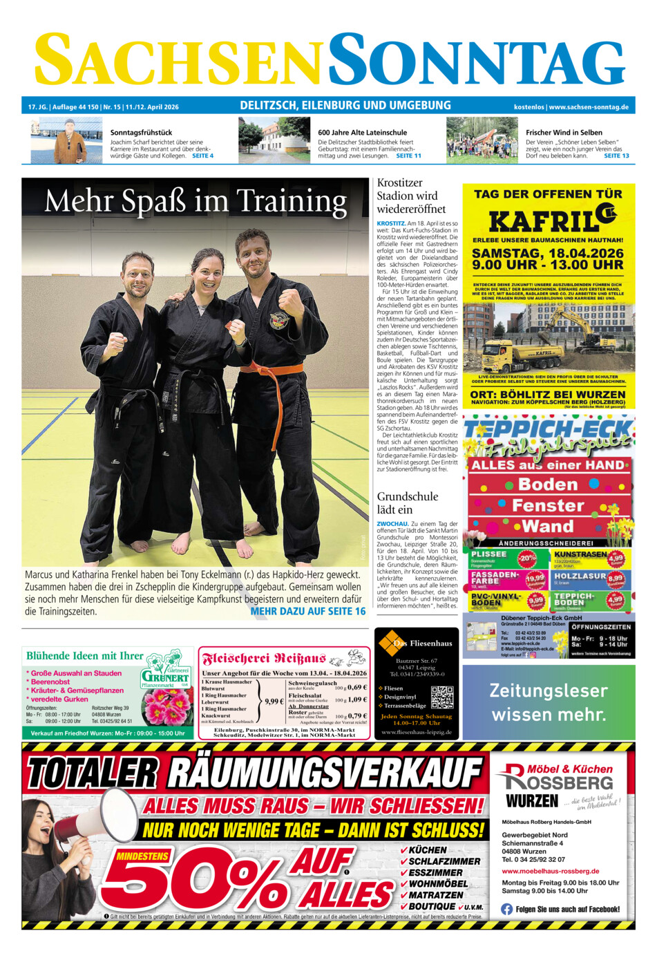 Sachsen-Sonntag Delitzsch_Eilenburg vom Samstag, 11.04.2026