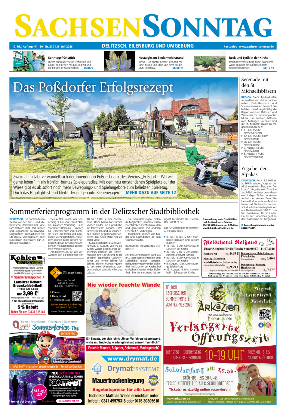 Sachsen-Sonntag Delitzsch_Eilenburg vom Samstag, 04.07.2026