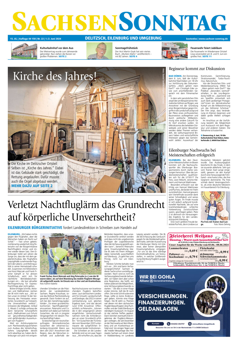 Sachsen-Sonntag Delitzsch_Eilenburg vom Samstag, 01.06.2024