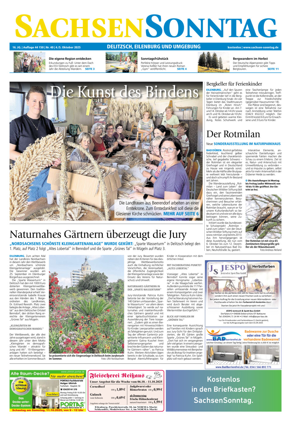 Sachsen-Sonntag Delitzsch_Eilenburg vom Samstag, 04.10.2025