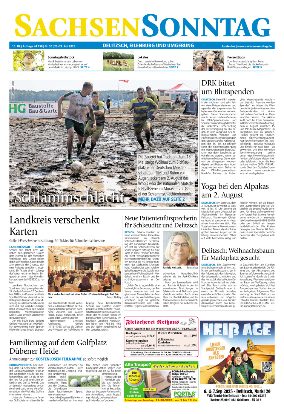Sachsen-Sonntag Delitzsch_Eilenburg vom Samstag, 26.07.2025