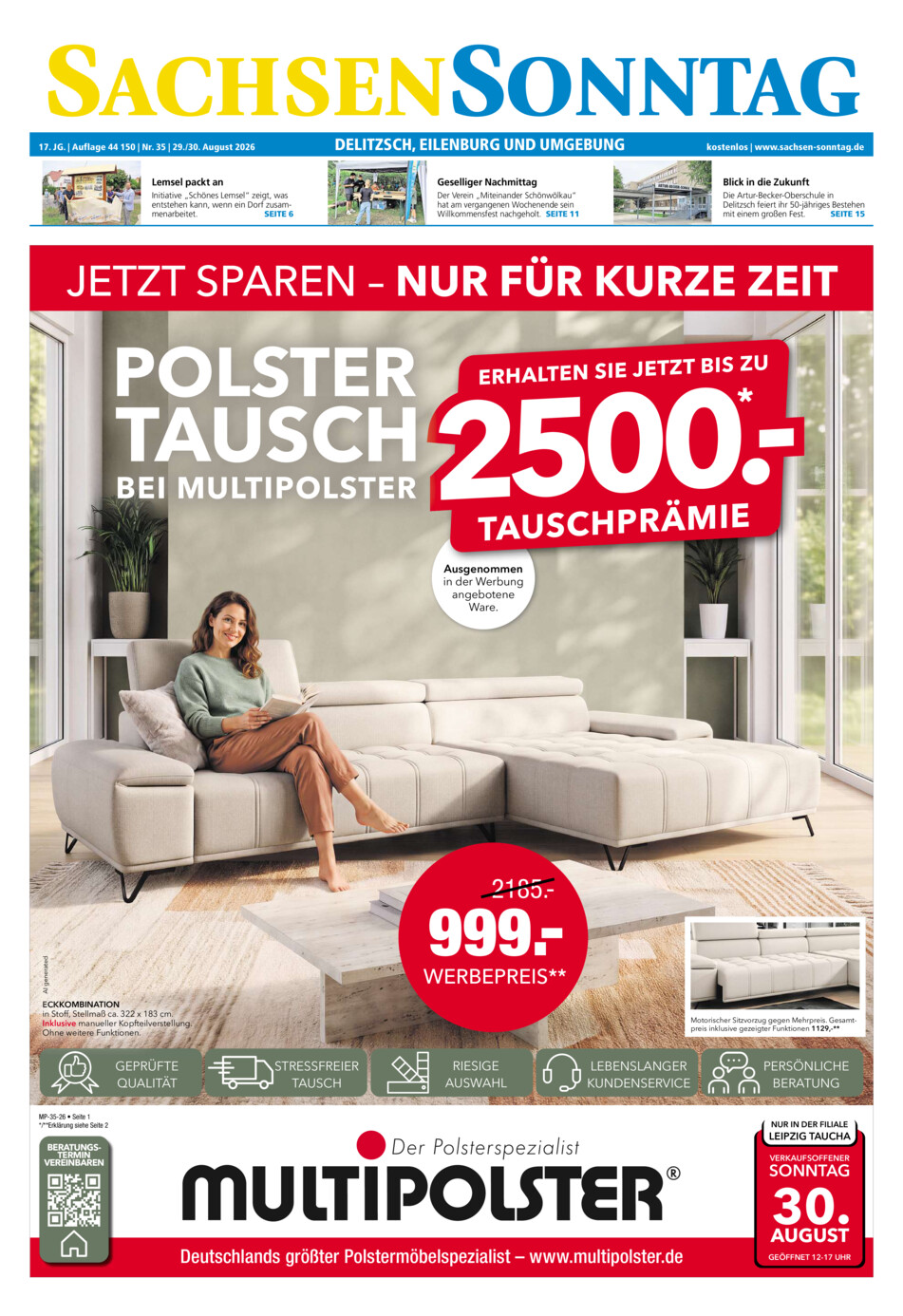 Sachsen-Sonntag Delitzsch_Eilenburg vom Samstag, 29.08.2026