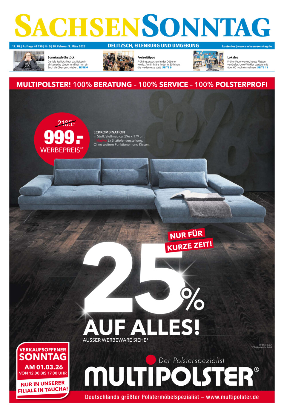 Sachsen-Sonntag Delitzsch_Eilenburg vom Samstag, 28.02.2026