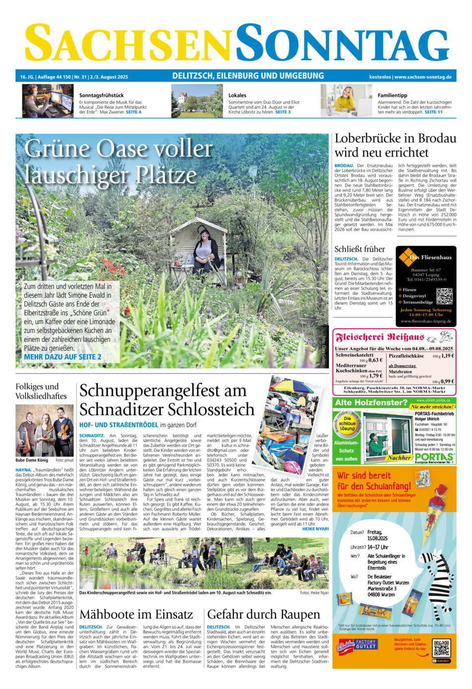 Sachsen-Sonntag Delitzsch_Eilenburg vom Samstag, 02.08.2025