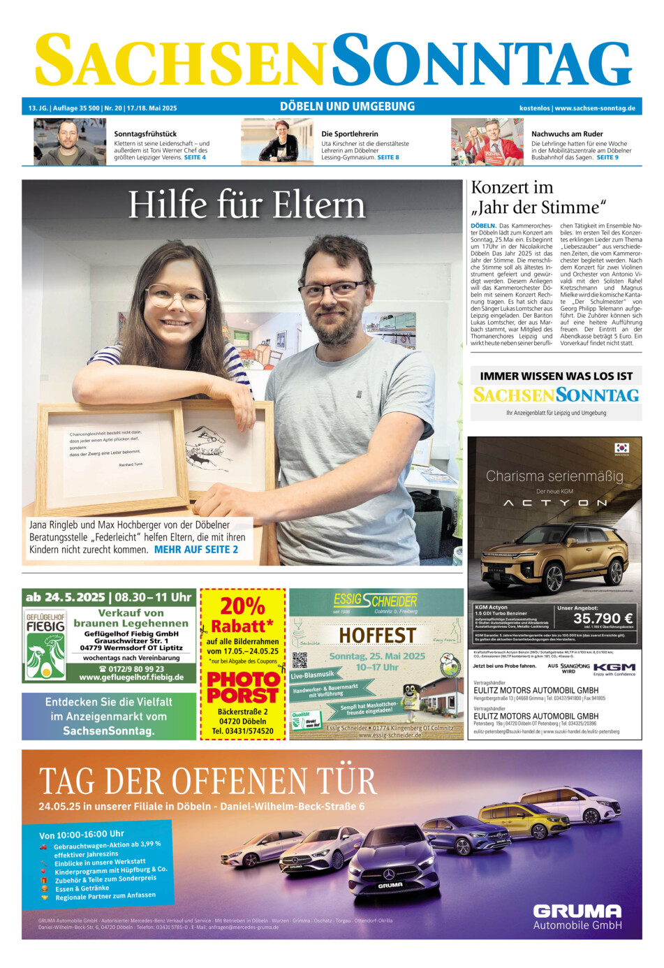 Sachsen-Sonntag Doebeln vom Samstag, 17.05.2025
