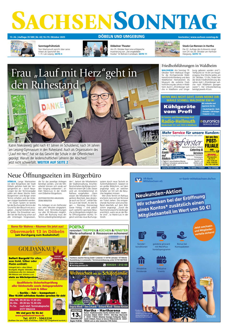 Sachsen-Sonntag Doebeln vom Samstag, 18.10.2025