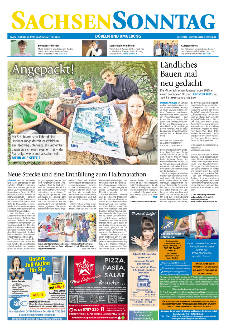 Sachsen-Sonntag Doebeln vom Samstag, 26.07.2025