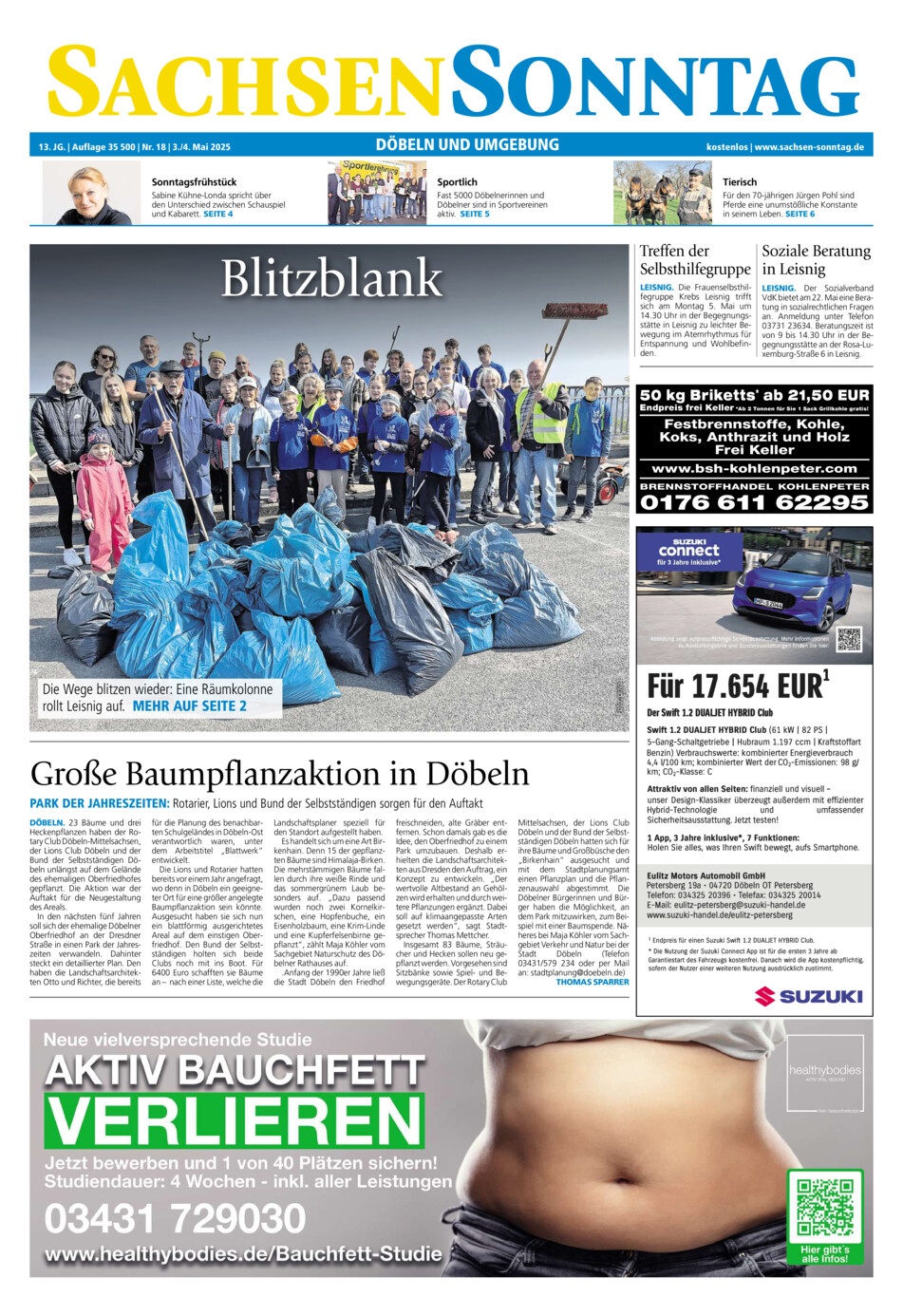 Sachsen-Sonntag Doebeln vom Samstag, 03.05.2025