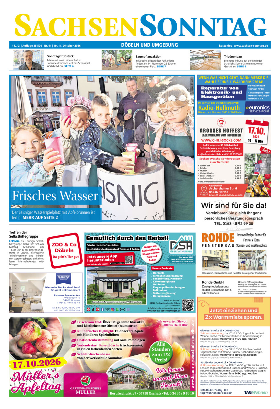 Sachsen-Sonntag Doebeln vom Samstag, 10.10.2026